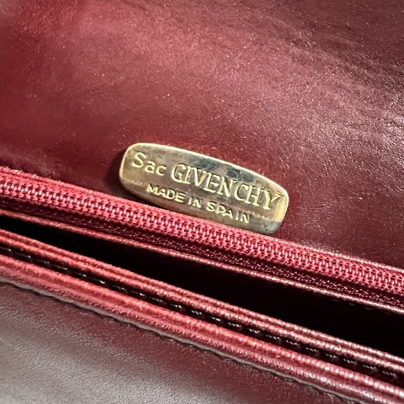 Givenchy Burgundy Leather Shoulder Bag - Picture 10 of 16